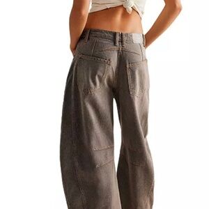 We the Free// Lucky You Mid Rise Barrel Jeans